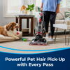 BISSELL PowerForce Helix Turbo Pet, Bagless, Upright Vacuum, Pet Friendly, Specialized Pet TurboBrush Tool, Wide Cleaning Path, Easy Empty Large Capacity Dirt tank, 3332, Black & Red