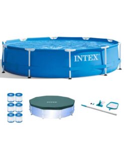 Intex 10 ft. Round 30 in. Deep Above Ground Pool Set
