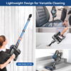 INSE Cordless Vacuum Cleaner,Ultra-Lightweight,LED Headlights,Removable Handheld Vacuum for Pet Hair Carpet Hardfloors,N3S/N3X