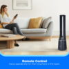 Midea 41-Inch Bladeless Tower Fan & HEPA Purifier, Smart WIFI Enabled, Remote, Blue, AMS150-PBW Midea 41-Inch Bladeless Tower Fan & HEPA Purifier, Smart WIFI Enabled, Remote, Blue, AMS150-PBW