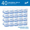 Scott Professional Standard Roll Toilet Paper, Bulk (48040), 2-Ply, Elevated Design, White, Individually Wrapped (40 Rolls of 550 Sheets, 22,000 Sheet Total)