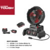 Hyper Tough 20V 7.5 inch Cordless Misting Fan, with 2.0Ah Lithium-Ion Battery Pack and Charger, C1024, New Condition