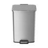 Better Homes & Gardens Kitchen Trash Can, 13.2 Gallon Stainless Steel Step Garbage Bin with Soft Close Lid, Silver