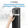 Pelonis 40-Inch Black Oscillating Tower Fan with Remote Control