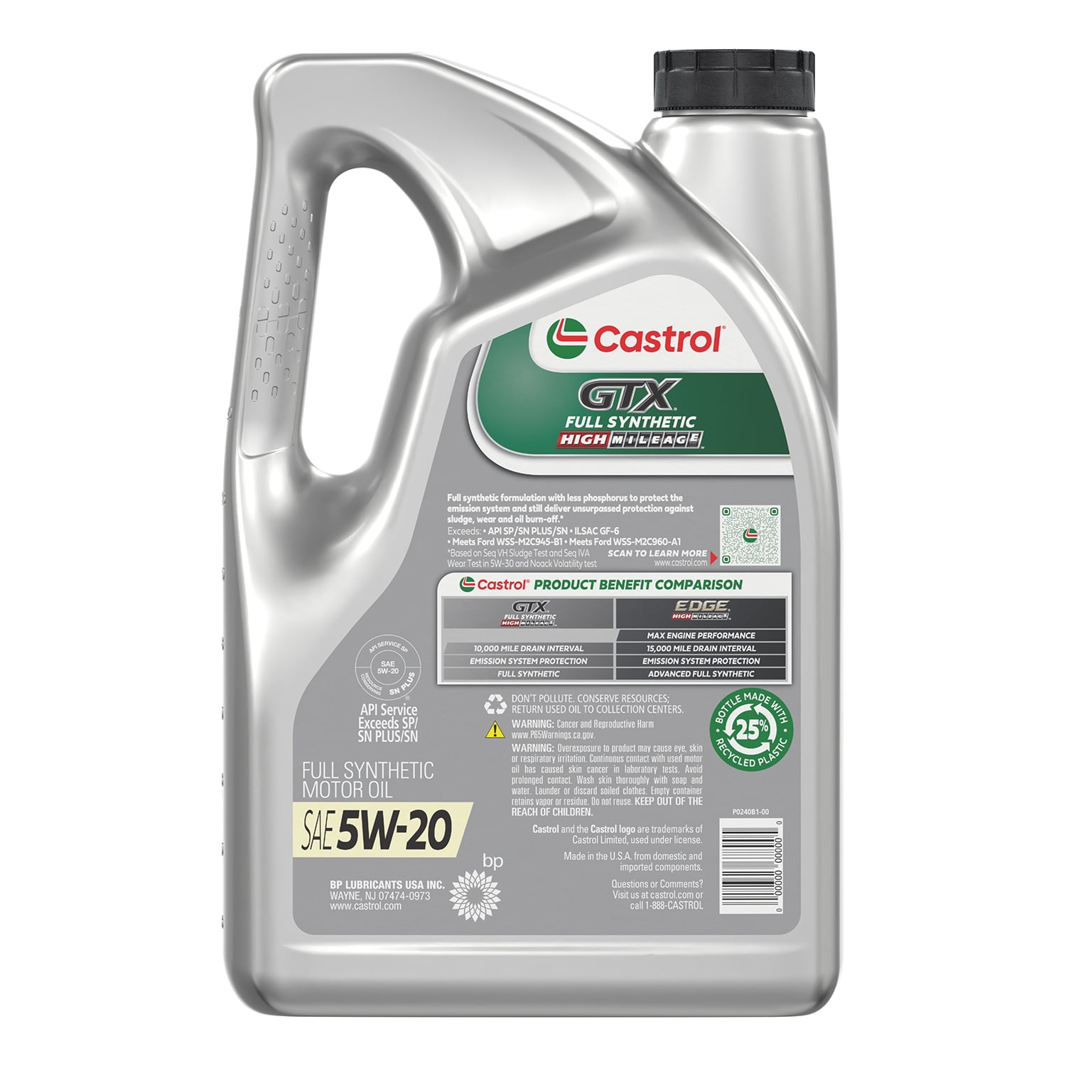d07977eb-7d05-4a13-a461-c8c414b2d83c.5ae86fd83113dd36f00e341b8744dedd.jpeg Castrol GTX Full Synthetic High Mileage 5W-20 Motor Oil, 5 Quarts