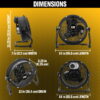 Caterpillar® Fan 9" High-Velocity 3-Speed Shroud Floor Fan, 1200 CFM, Black Caterpillar® Fan 9" High-Velocity 3-Speed Shroud Floor Fan, 1200 CFM, Black