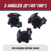 Hyper Tough 1/3 HP 1200 CFM Air Mover Blower Fan for Home Use, Workshop, and Industrial Use - 3 Speeds, 3 Adjustable Angles, and a Daisy Chain Hyper Tough 1/3 HP 1200 CFM Air Mover Blower Fan for Home Use, Workshop, and Industrial Use - 3 Speeds, 3 Adjustable Angles, and a Daisy Chain