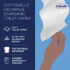 Cottonelle® Professional CleanCare Standard Roll Bulk Toilet Paper (58696), 2-Ply, White, Individually Wrapped (400 Sheets/Roll, 40 Rolls/Case, 16,000 Sheets/Case)