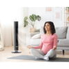 Lasko 40" Quiet Oscillating Tower Fan with Remote Control, DC Motor and 12 Speeds for Whole Room Bedroom Cooling, Black, TDC401 Lasko 40" Quiet Oscillating Tower Fan with Remote Control, DC Motor and 12 Speeds for Whole Room Bedroom Cooling, Black, TDC401
