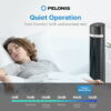 Pelonis 40-Inch Black Oscillating Tower Fan with Remote Control
