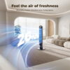 Tower Fan for Home,36" Standing Floor Fan with Remote LED Touchscreen,Patbrela Wide Oscillating Fan,Quiet Home Fan,26 ft/s High Velocity,4 Speeds,4 Modes,8H Timer