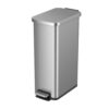 Better Homes & Gardens Kitchen Trash Can, 7.9 Gallon Stainless Steel Slim Step Garbage Bin with Soft Close Lid, Silver