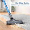 Lazyswan Cordless Stick Vacuum Cleaner Lightweight Self-standing Vac for Home Pet Hair Car Carpet Hardwood Floor