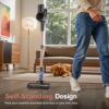 INSE 32Kpa Cordless Vacuum Cleaner with Brushless Motor, 6 in 1 Stick Vacuum Lightweight for Hard Floor Carpet Pet Hair, S7P Gold
