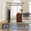 DREO 36" Tower Fan, 20dB Ultra Quiet Fans for Home, 8 Speeds & 4 Modes, 28ft/s Powerful Airflow, 90° Oscillating Standing Fan with Remote, 8H Timer, 2026 New Upgraded
