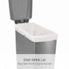 simplehuman Kitchen Trash Can, 10.6 Gallon Plastic Step Garbage Bin with Secure Slide Lock Lid, Gray