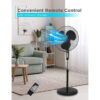 BLACK+DECKER 18-In. 3-Speed Oscillating Stand Fan with Remote, BFSR18 (Black)