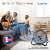 Lasko QuickMount 20" High Velocity Floor Fan and Wall Fan for Large Rooms, 3 Speeds, Pivoting Head, Metal Blades, 2264QM