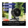 Shark FlexBreeze Cordless Fan, 24-Hr Battery, Pedestal & Tabletop, Indoor & Outdoor, 5 Speeds, FA200