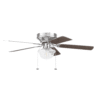 Better Homes & Gardens Wyndham 52'' Brushed Nickel Classic E26/ST19 LED Hugger Ceiling Fan