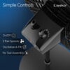 Lasko Cyclone 18" Oscillating Pedestal Fan with Adjustable Height and Tilt-Back Head for Whole Room Cooling, Black, S18910 Lasko Cyclone 18" Oscillating Pedestal Fan with Adjustable Height and Tilt-Back Head for Whole Room Cooling, Black, S18910