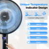 16" Oscillating Pedestal Fan with Remote, 3-Speed Stand up Fan with Adjustable Height and Tilt, Less Noise Cooling Fan, for Home Office Room Bedroom