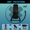 Industrial Fan 24 Inch Heavy Duty Drum 3 Speed 8100 CFM Air Circulation High Velocity Fan For Warehouse, Workshop, Factory, Commercial, Residential and Greenhouse Black