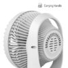 Honeywell QuietSet 9" Oscillating Table Fan, 5 Speeds, White, Small Room Fan with Quiet Operation