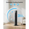 Tower Fan for Home, TaoTronics 36" Standing Floor Fan, 70° Oscillating Quiet Cooling Fan, Remote Control, 3 Modes, 3 Speeds, LED Display, 12H Timer Tower Fan for Home, TaoTronics 36" Standing Floor Fan, 70° Oscillating Quiet Cooling Fan, Remote Control, 3 Modes, 3 Speeds, LED Display, 12H Timer