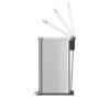 Better Homes & Gardens Kitchen Trash Can, 7.9 Gallon Stainless Steel Slim Step Garbage Bin with Soft Close Lid, Silver