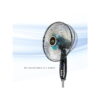 BLACK+DECKER 3-Speed 60-Watt 16-In. Dual-Blade Oscillating Stand Fan with Remote, BFSD116B