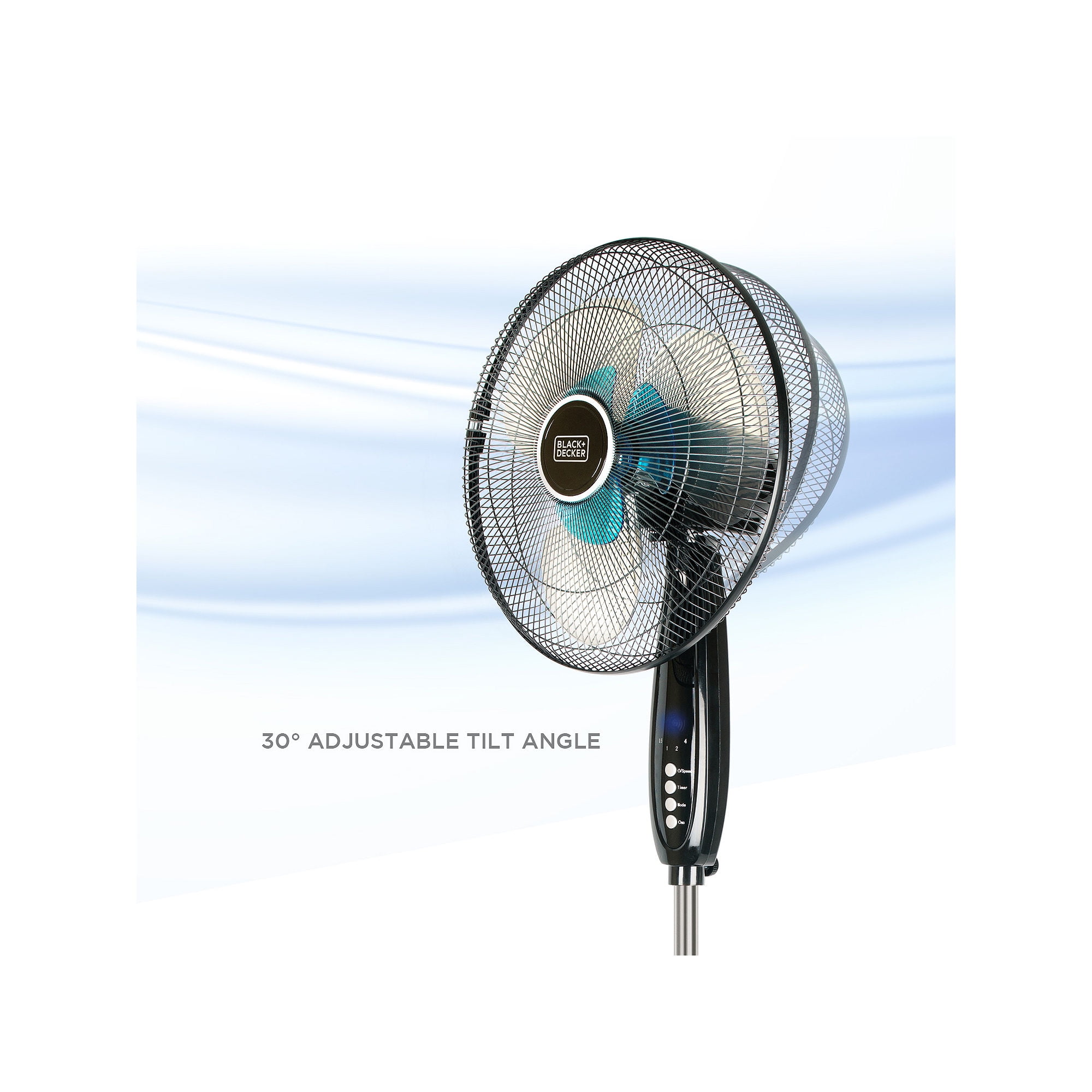 f2e89990-4617-4279-a4e3-830f24b9cf50.529b18e03888c27a2221888d51a874dd.jpeg BLACK+DECKER 3-Speed 60-Watt 16-In. Dual-Blade Oscillating Stand Fan with Remote, BFSD116B