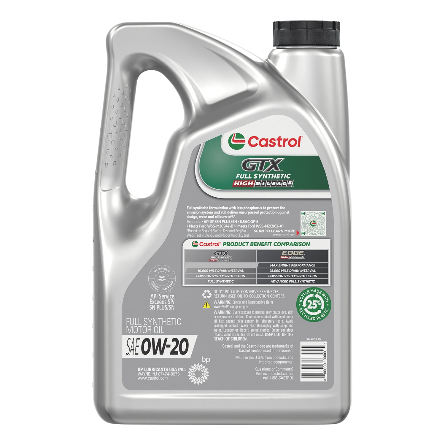 f31caaf5-bbbe-41fd-bc29-f9bd962ae731.f5b6912390f78963fc35784f84a3d281.jpeg Castrol GTX Full Synthetic High Mileage 0W-20 Motor Oil, 5 Quarts