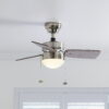 Better Homes & Gardens 30'' Saint Nickel Modern LED Angled Indoor Contemporary Ceiling Fan