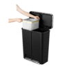 Better Homes & Gardens Kitchen Recycle Trash Can, 16 Gallon Plastic Dual Compartment Step Garbage Bin, Black Better Homes & Gardens Kitchen Recycle Trash Can, 16 Gallon Plastic Dual Compartment Step Garbage Bin, Black