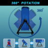 Industrial Fan 24 Inch Heavy Duty Drum 3 Speed 8100 CFM Air Circulation High Velocity Fan For Warehouse, Workshop, Factory, Commercial, Residential and Greenhouse Blue