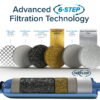 Camco TASTEPURE XL RV Water Filter and Hose Protector - 6-Step Water Filtration - Blue (40019)
