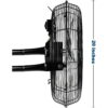 HealSmart 3-Speed High Velocity Heavy Duty Metal Industrial Floor Fans Oscillating Quiet for Home, Commercial, Residential, and Greenhouse Use, Outdoor and Indoor, Black, 20"
