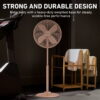 Holmes 16 Inch Oscillating Stand Fan 3 Speed Tilt Head Pedestal Brushed Copper Holmes 16 Inch Oscillating Stand Fan 3 Speed Tilt Head Pedestal Brushed Copper