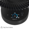 Honeywell QuietSet 9 Inch Oscillating Table Fan with 5 Speeds in Black for Small Rooms with Quiet Operation, HTF337B