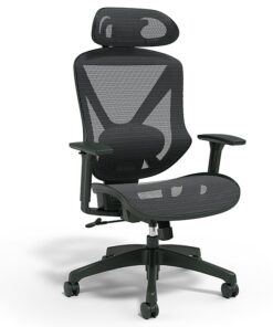 Staples® Dexley Ergonomic Mesh Swivel Task Chair, Black (UN56946)