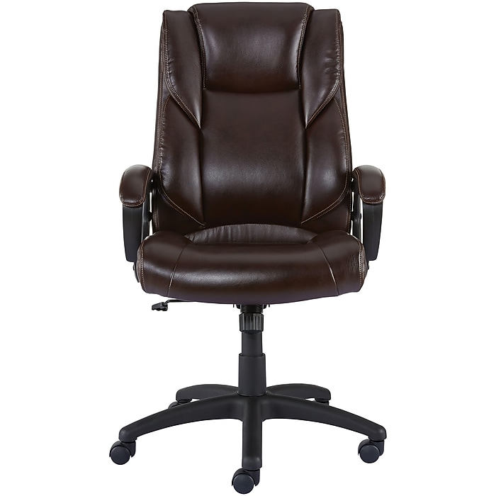 STAPLES Kelburne Luxura Office Chair Brown