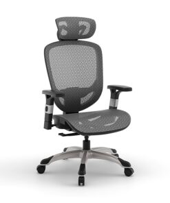 Staples Ergonomic Task Chair, Mesh, Ergonomic, Lumbar Support, Swivel, Gray