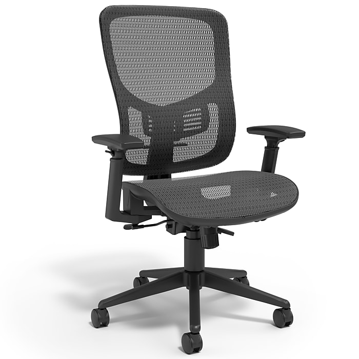 Staples Kroy Ergonomic Mesh Swivel Task Chair, Black (UN59456)