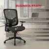 Staples Kroy Ergonomic Mesh Swivel Task Chair, Black (UN59456) Staples Kroy Ergonomic Mesh Swivel Task Chair, Black (UN59456)