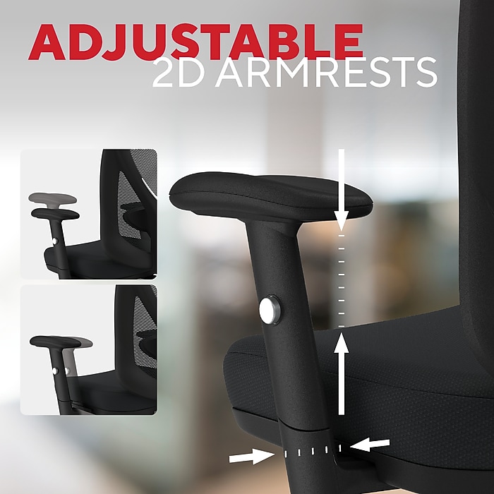 image-206.jpeg Staples Carder Ergonomic Fabric Swivel Computer and Desk Chair, Black (24115-CC)