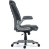 STAPLES Sorina Bonded Leather Chair, Grey STAPLES Sorina Bonded Leather Chair, Grey