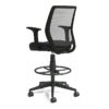 Staples Drafting Stool, Mesh, Ergonomic, Adjustable Height, Swivel, Black Staples Drafting Stool, Mesh, Ergonomic, Adjustable Height, Swivel, Black