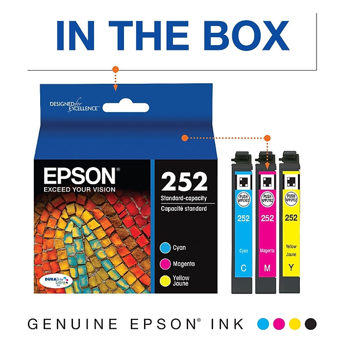 image-55.jpeg Epson T252 Cyan/Magenta/Yellow Standard Yield Ink Cartridge, 3/Pack