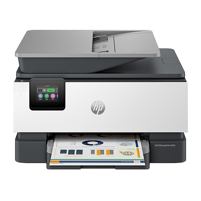 HP OfficeJet Pro 9125 Wireless Color All-In-One Printer, Scan, Copy, Fax, 3 Months Free Instant Ink, AI Enabled ( C2VZ0A)